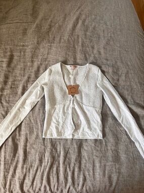 Bailey Rose Gray Long-Sleeve Knit Button Cardigan